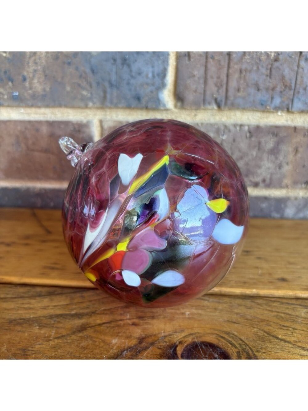 Hanging Gazing Orb Hand-Blown Glass Witch's Ball Sun Catcher Ornament